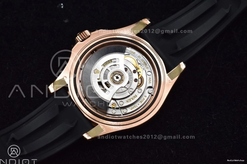 Edition Strap Best TimelessDesign Black VS on 1:1 VSF 1220 Yacht-Master Ceramic 126655 Oysterflex Bezel Rubber 0119